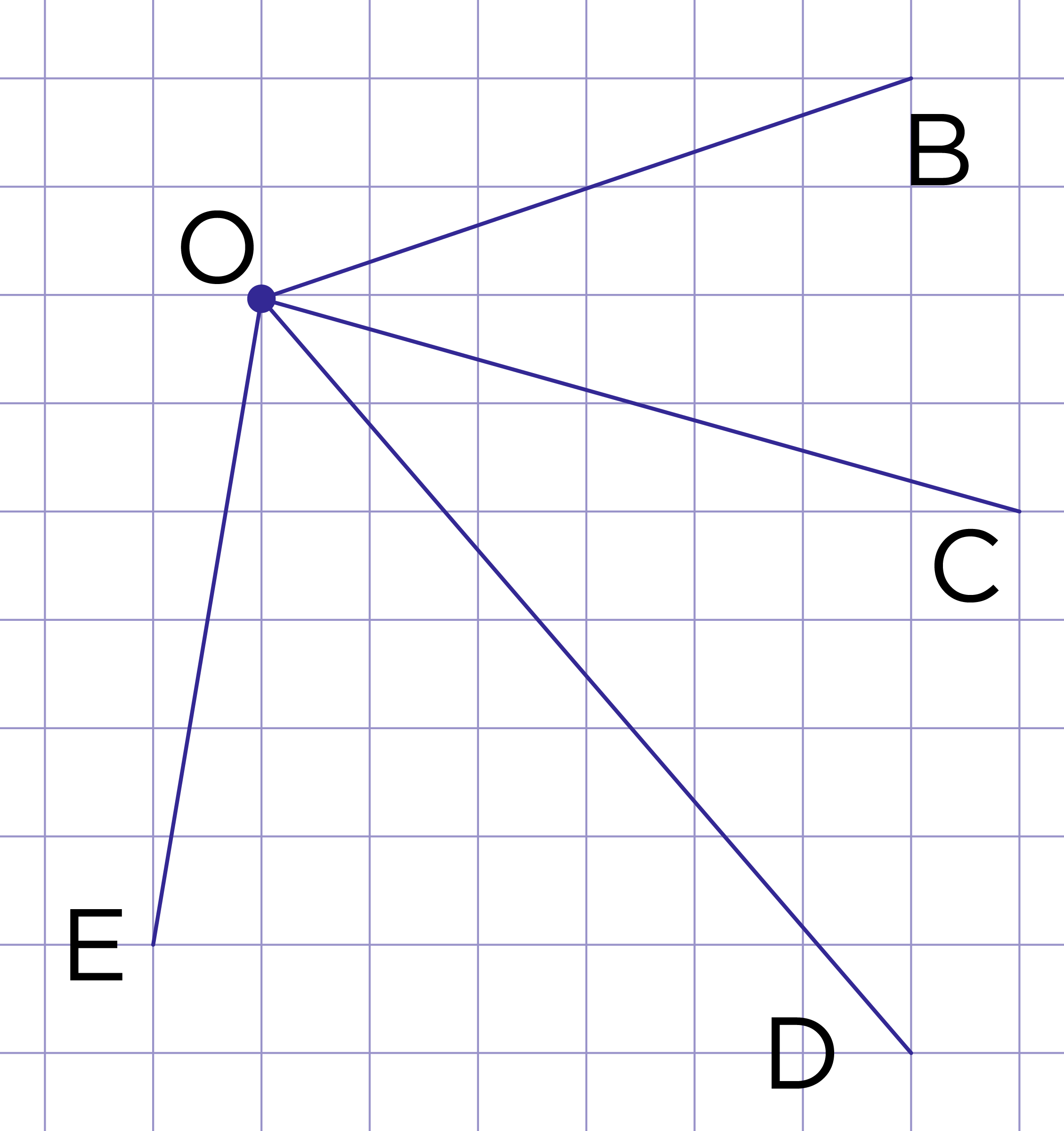 Рис. 3. Пример 2. Углы с общей вершиной